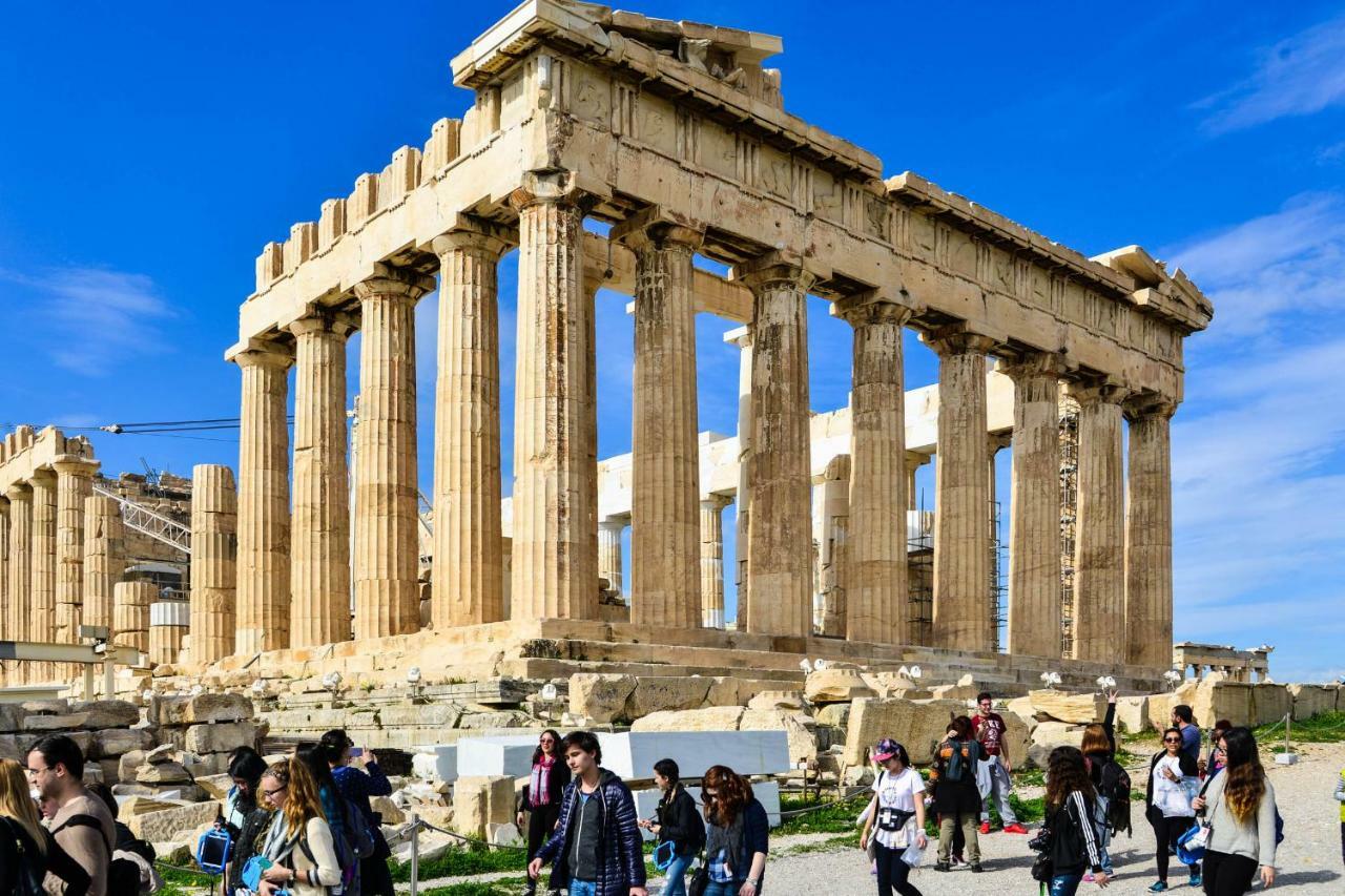 Acropolis Amazing Balcony View 3 Minutes Walking To The Museum Apartment Athens Luaran gambar